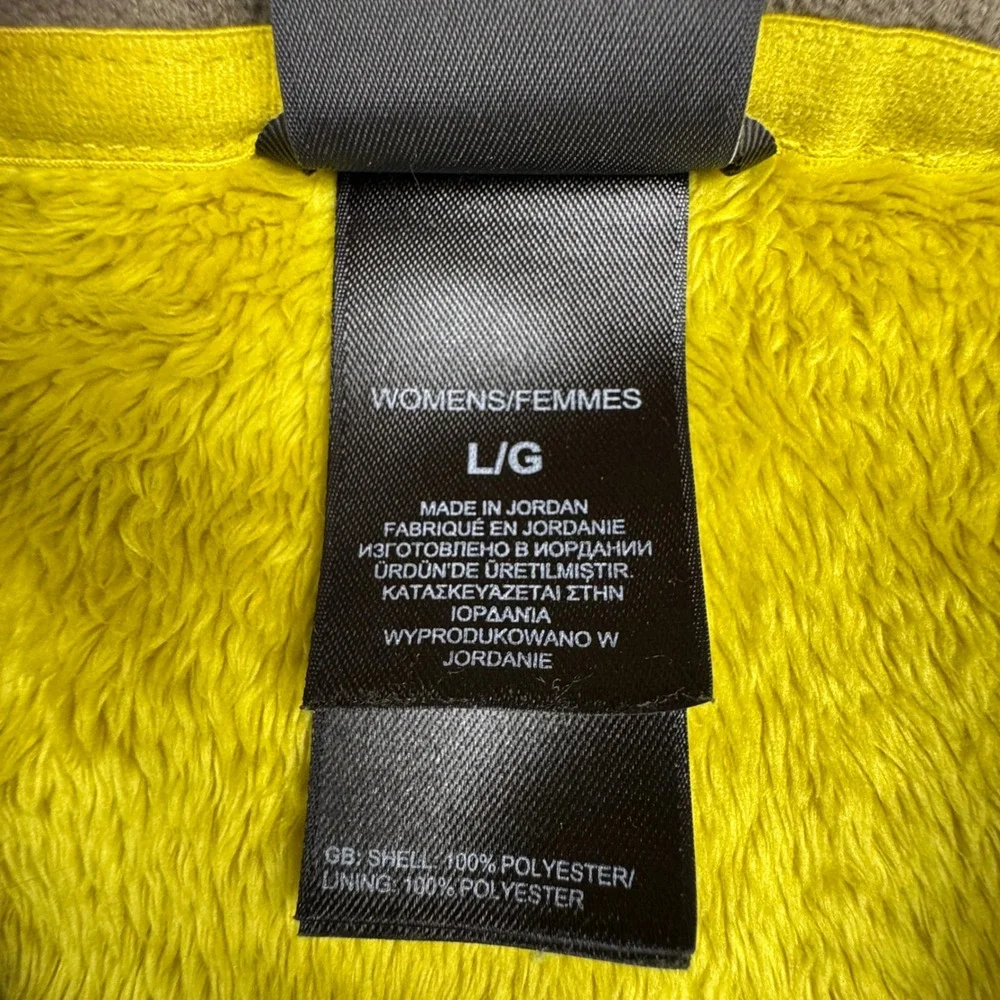 The North Face Osito Fleece Jacket Large Lime Green Fuzzy Full Zip Gorpcore